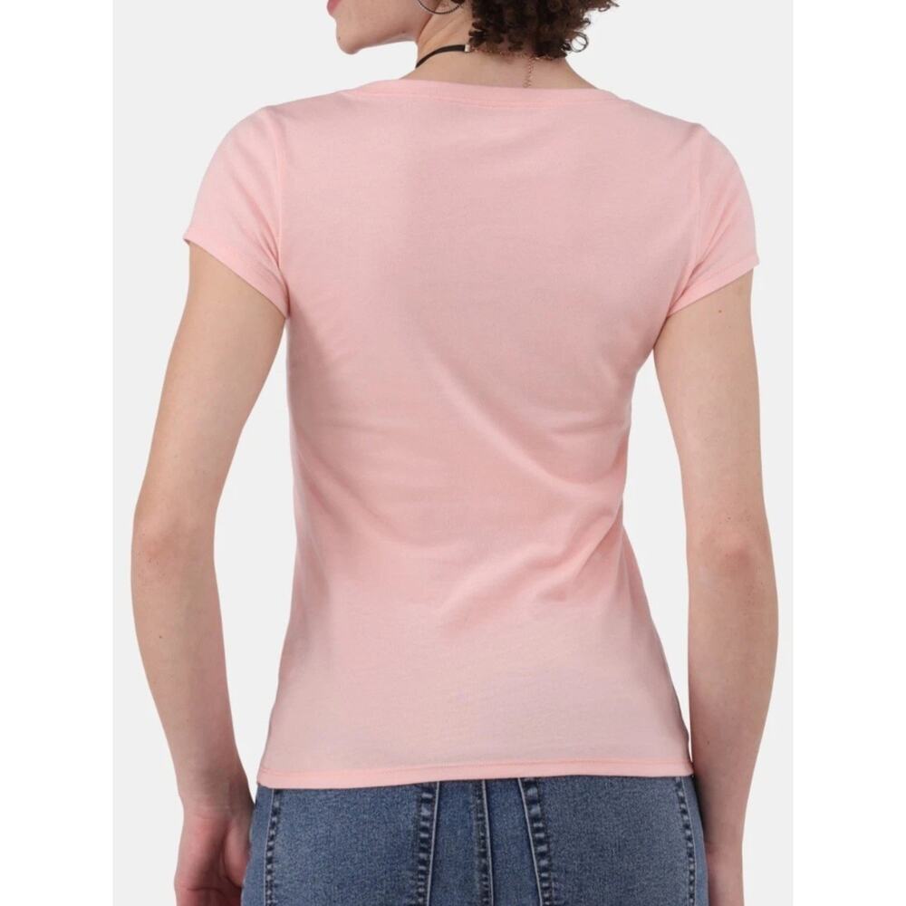 2/$15 NWT NOBO No Boundaries Coral Whisper Scoop Neck Short Sleeve Top Size 2XL - Picture 13 of 14